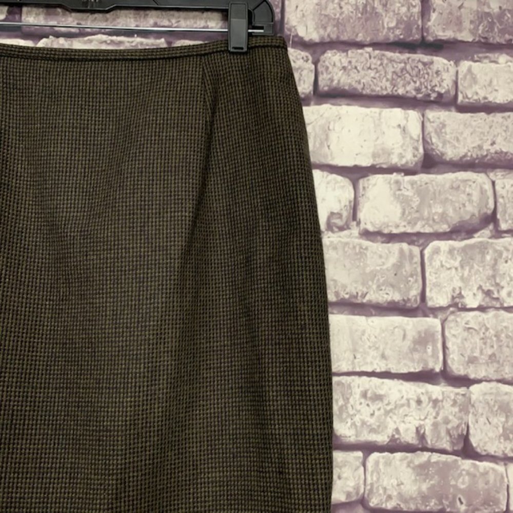 Rena Rowan Houndstooth Fully Lined Skirt Size 14 - Picture 4 of 8